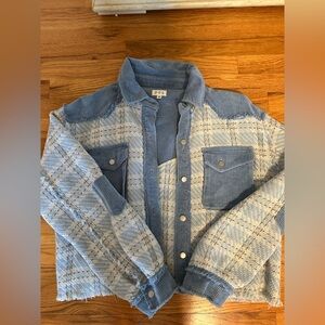 POL Blue Corduroy Jacket
